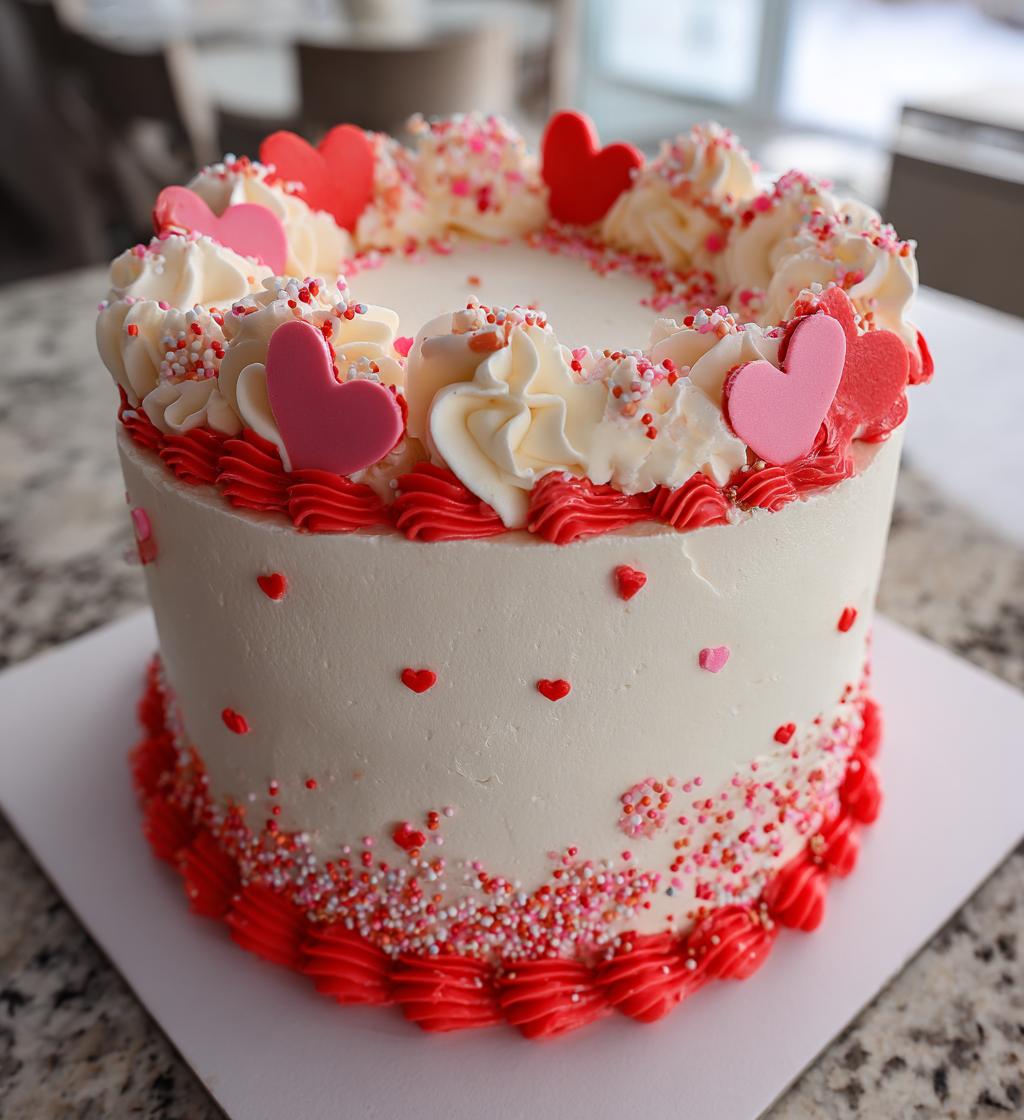 cake decorating valentines day
