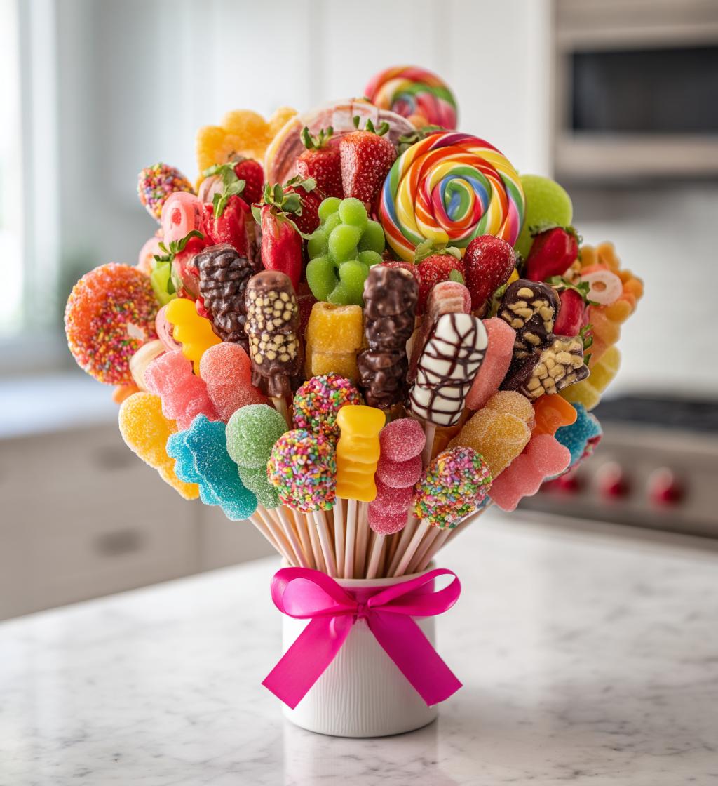 candy bouquet valentines day