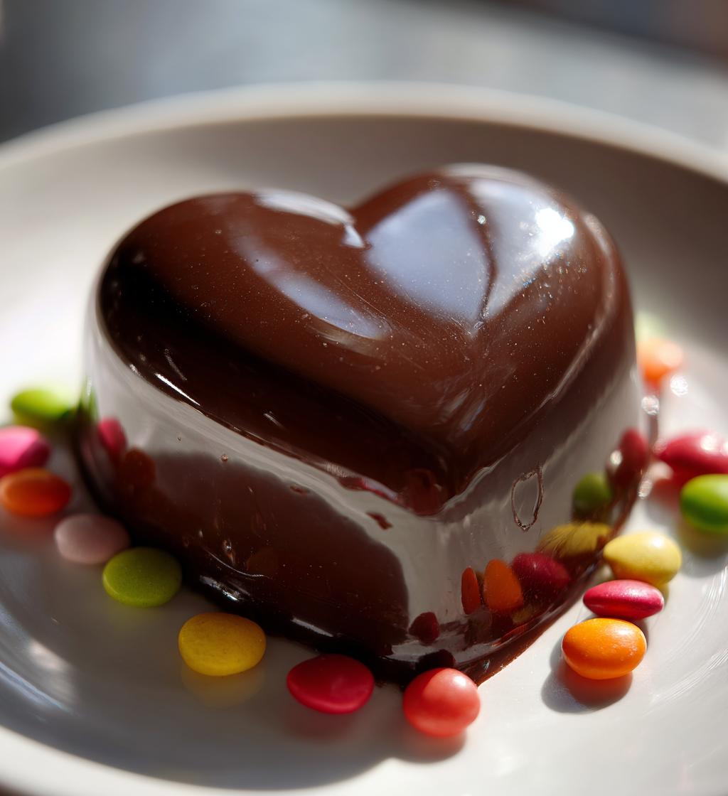 chocolate breakable heart valentines day