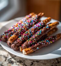 chocolate dipped pretzels valentines