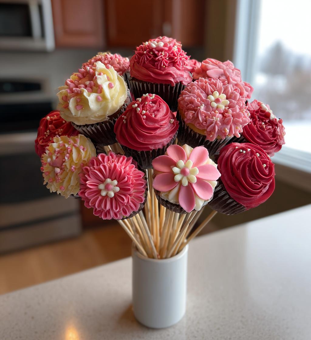 cupcake bouquet valentines day