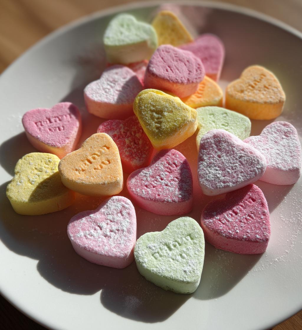 cute valentines day candy hearts