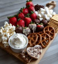 dessert board valentines day