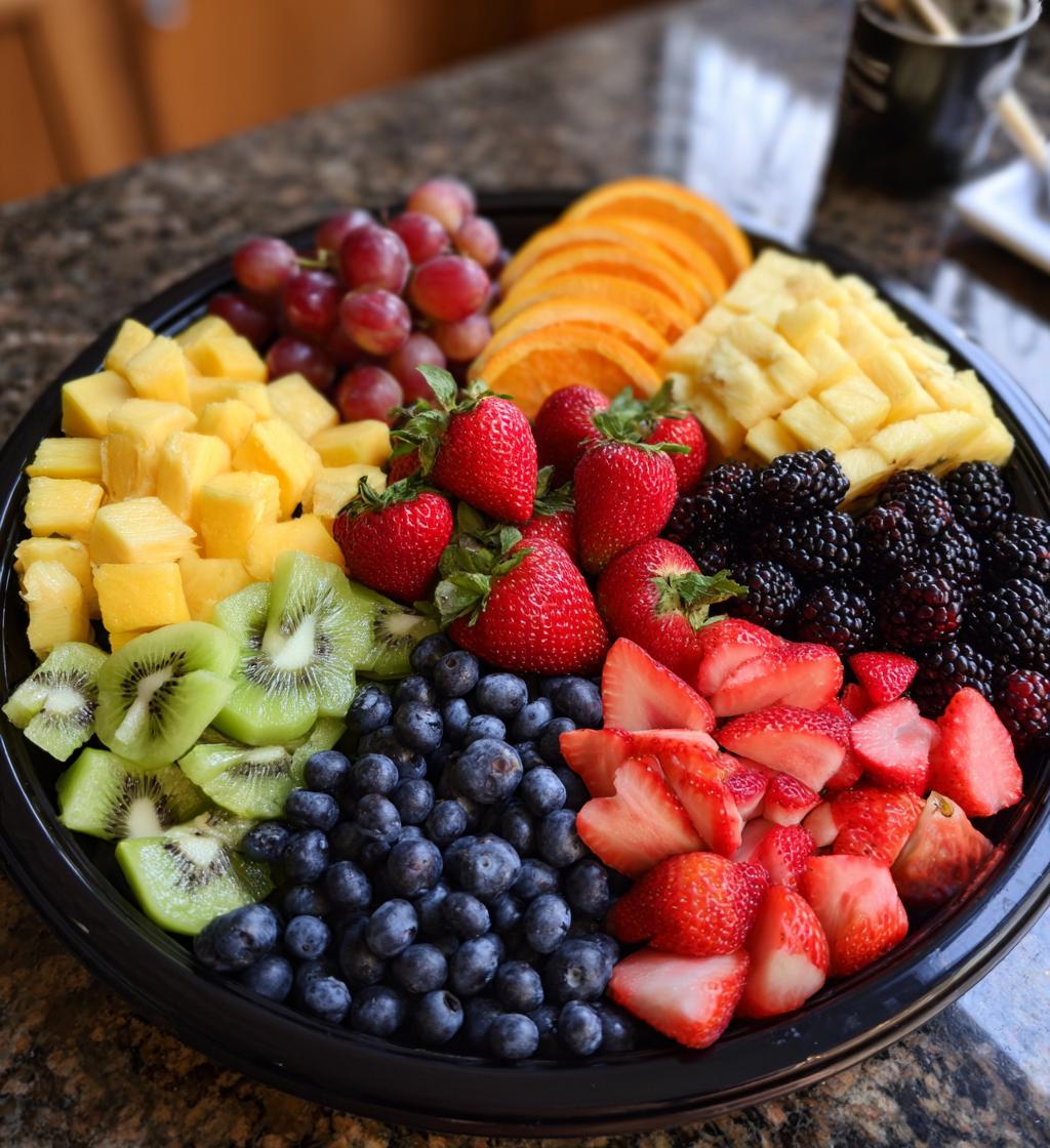 fruit platter valentines day