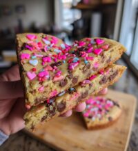 heart cookie cake valentines