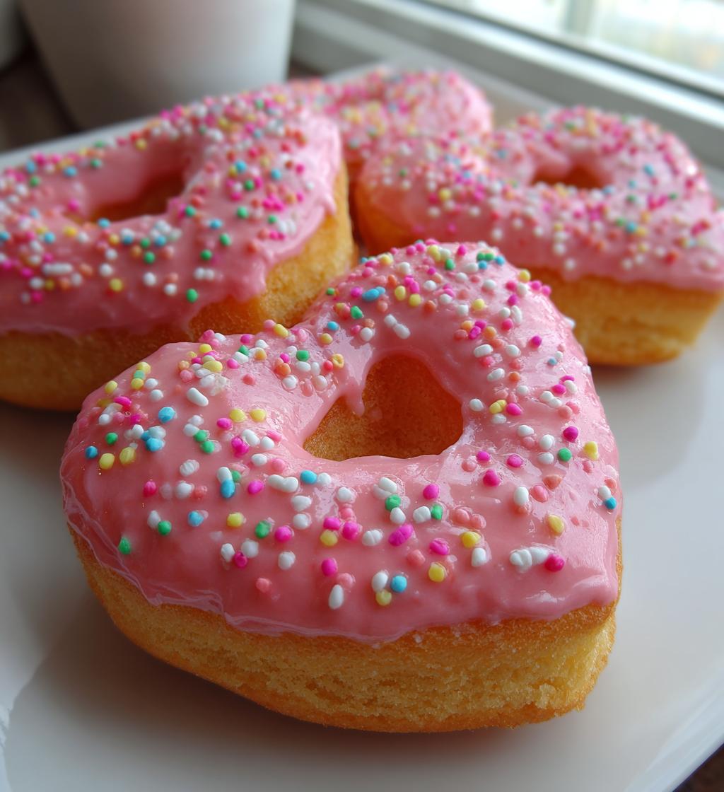 heart donuts valentines day