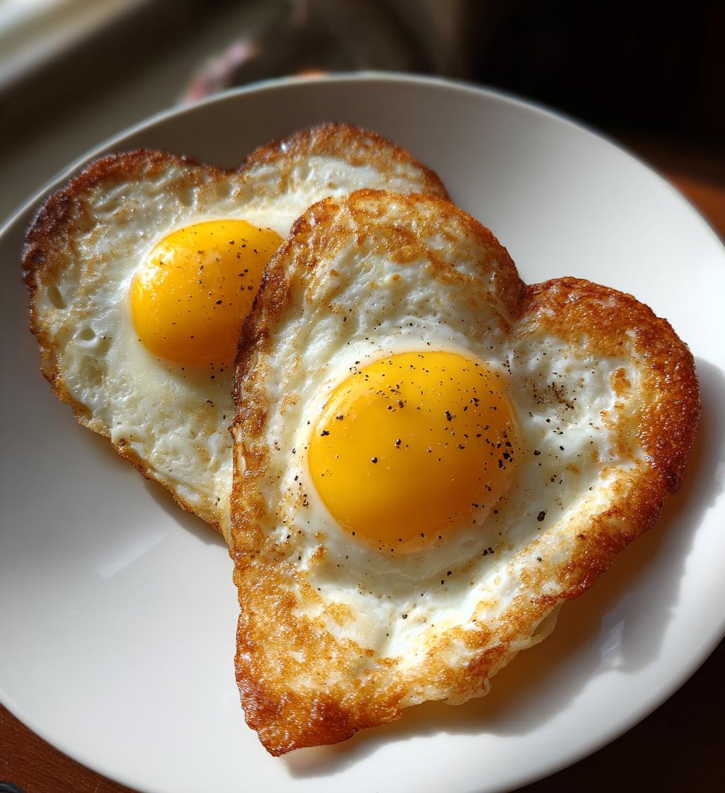 heart eggs valentines day