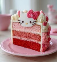 hello kitty valentines cake