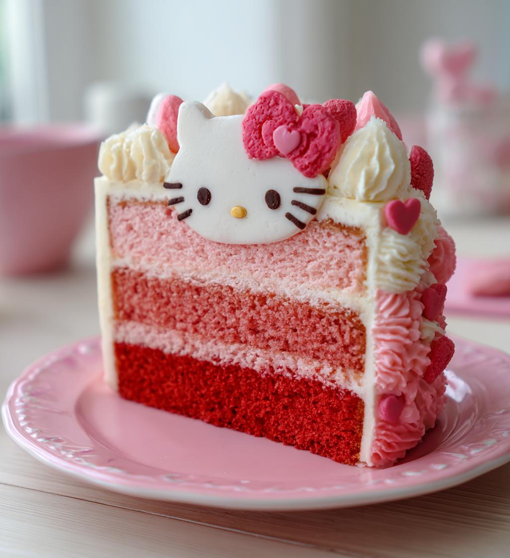 hello kitty valentines cake