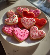 kids valentines cookies