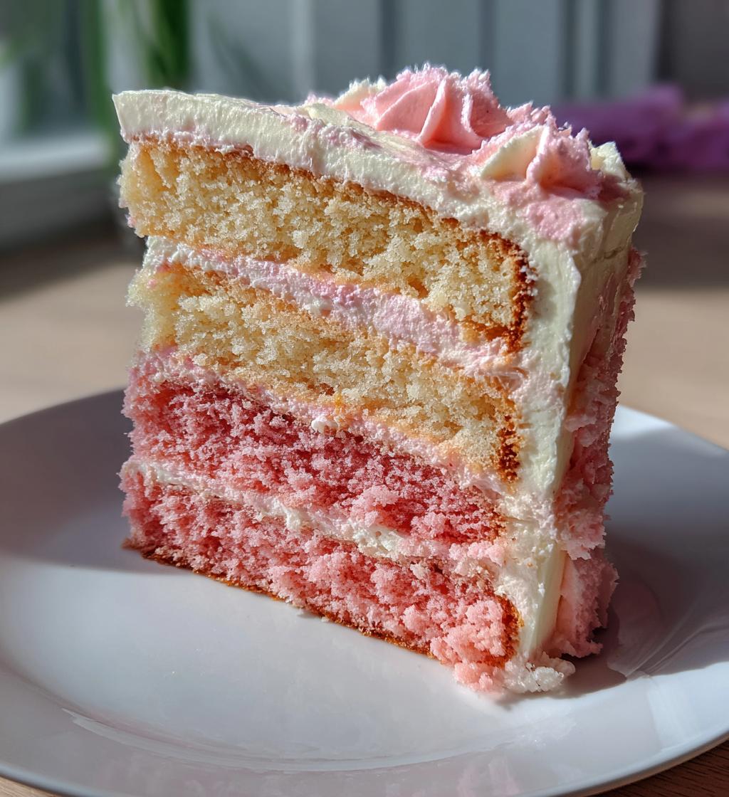 pink valentines cake