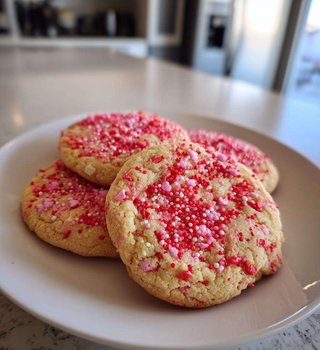 simple valentines cookies