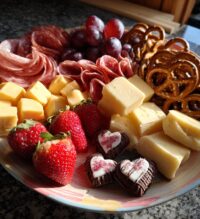 snack board valentines day