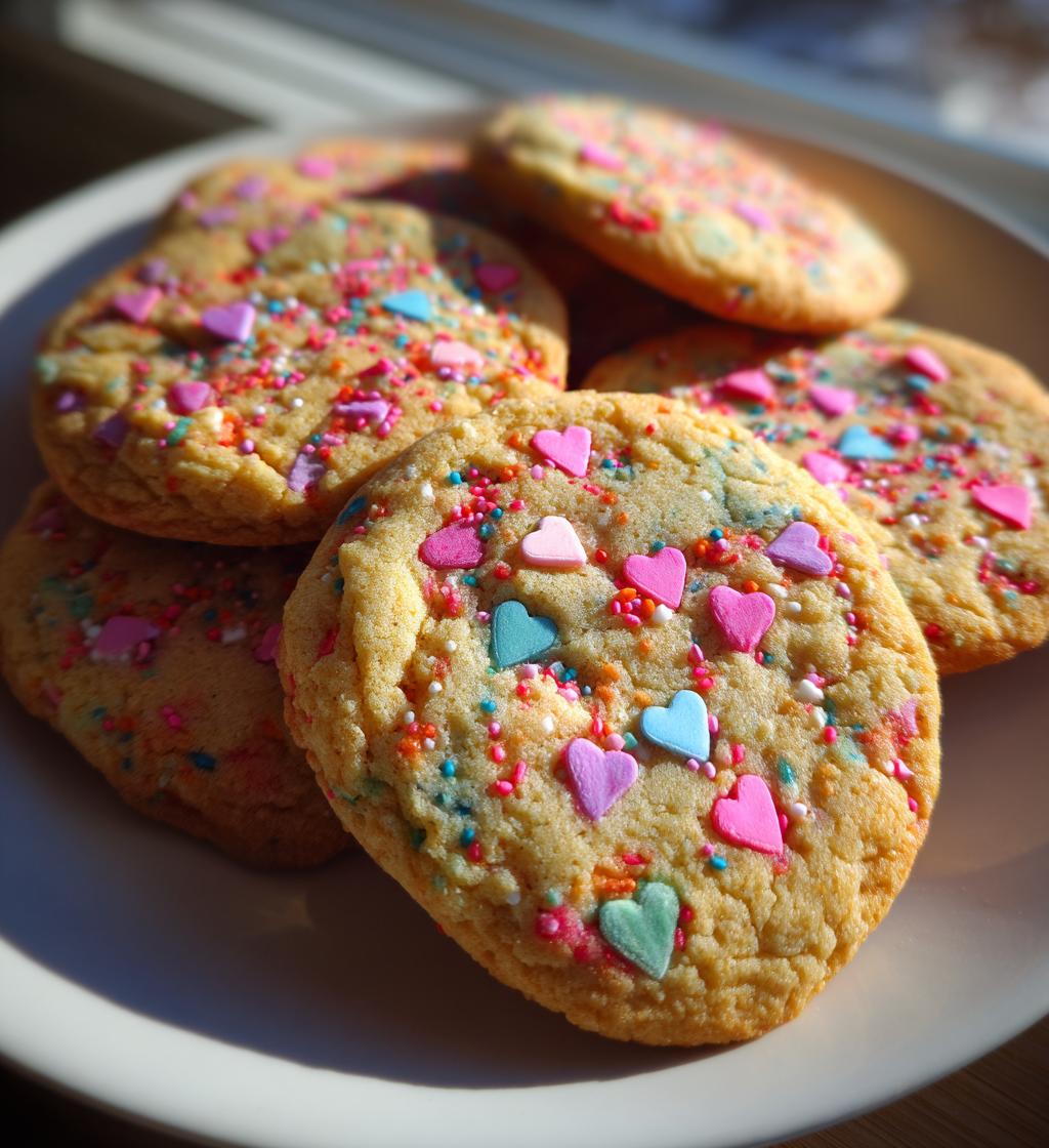sourdough valentines cookies