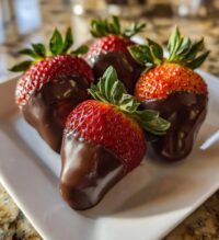 valentine dipped strawberries