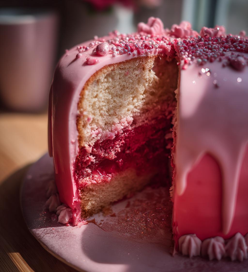 valentine fondant cake