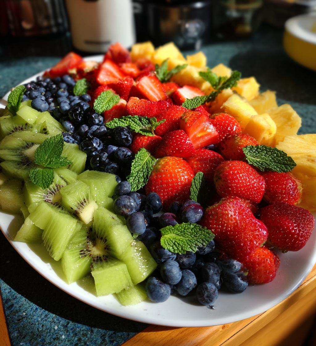 valentine fruit platter