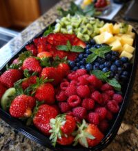valentine fruit tray ideas