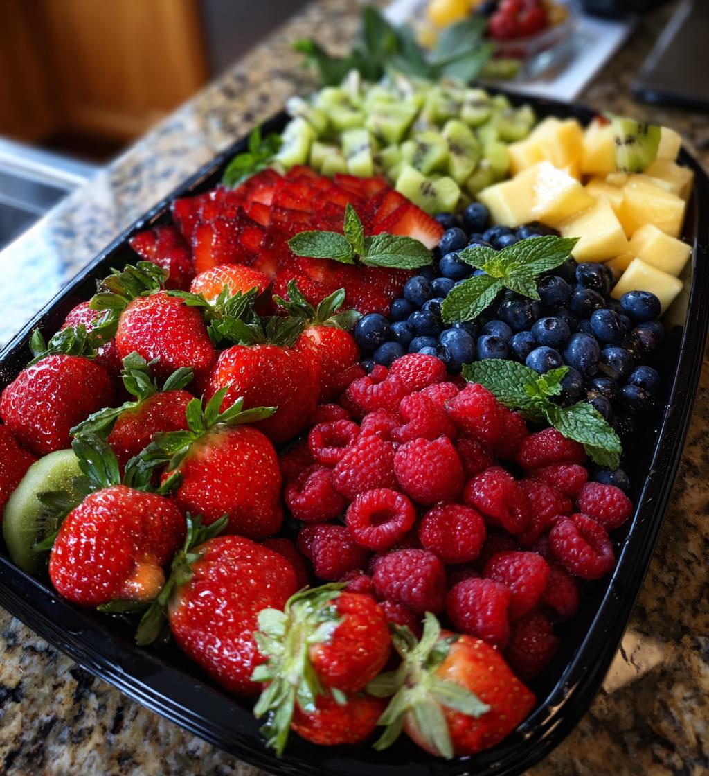valentine fruit tray ideas
