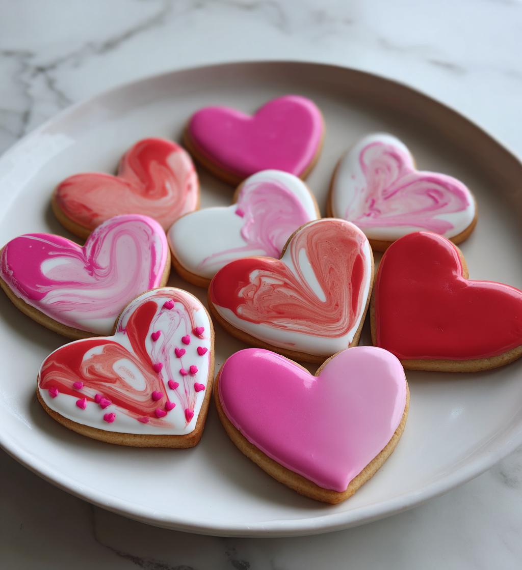 valentine heart cookies
