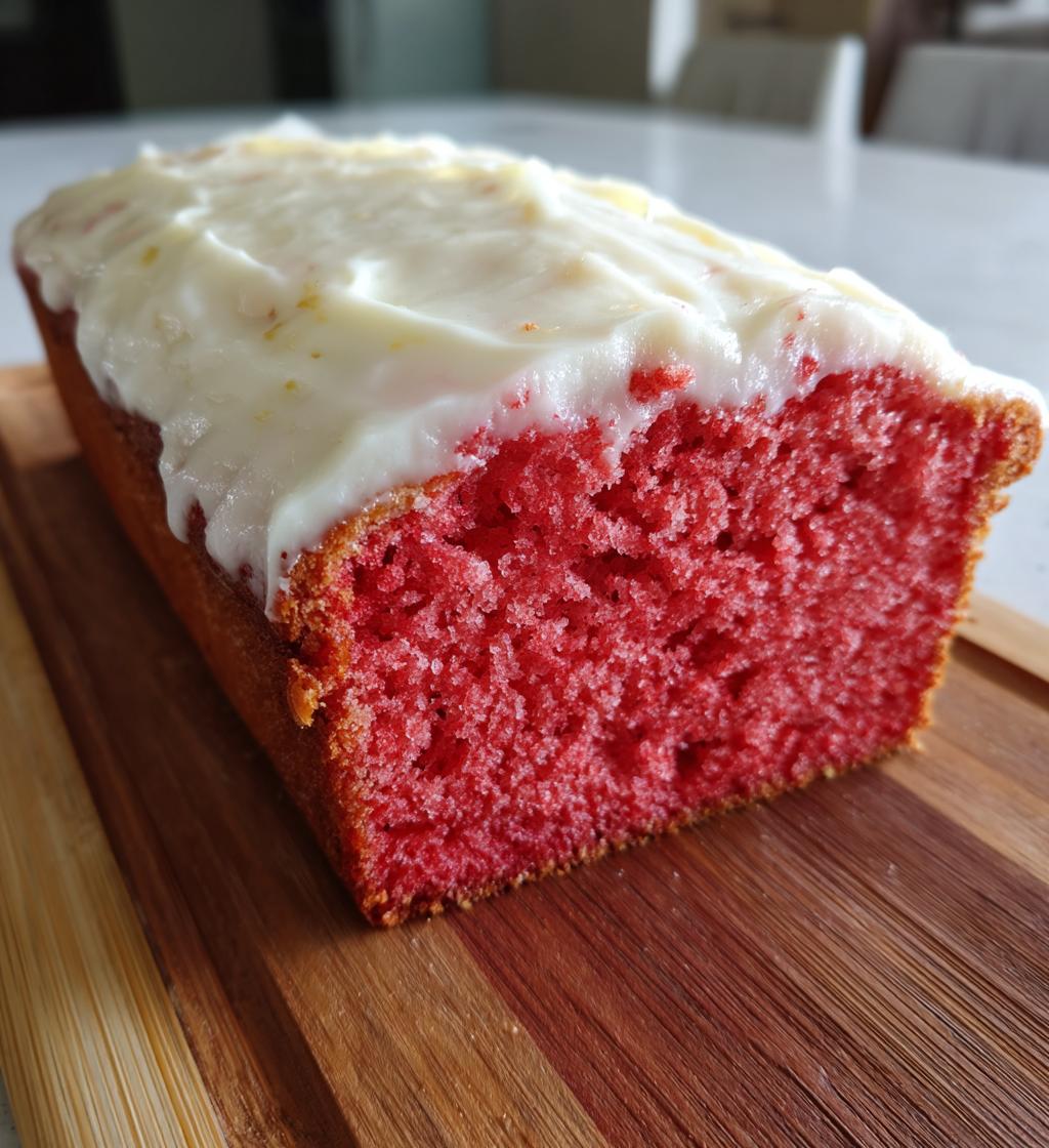 valentine loaf cake