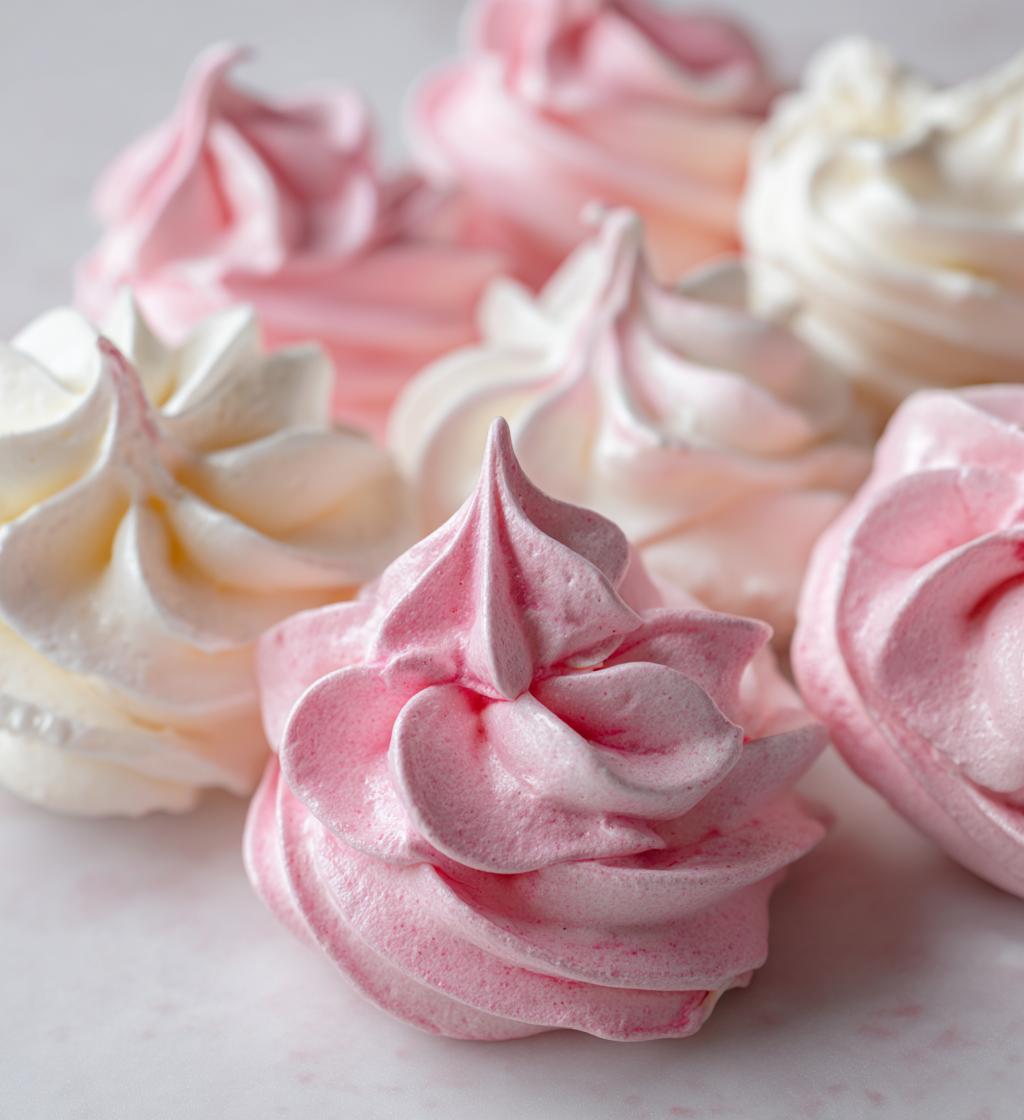 valentine meringue cookies