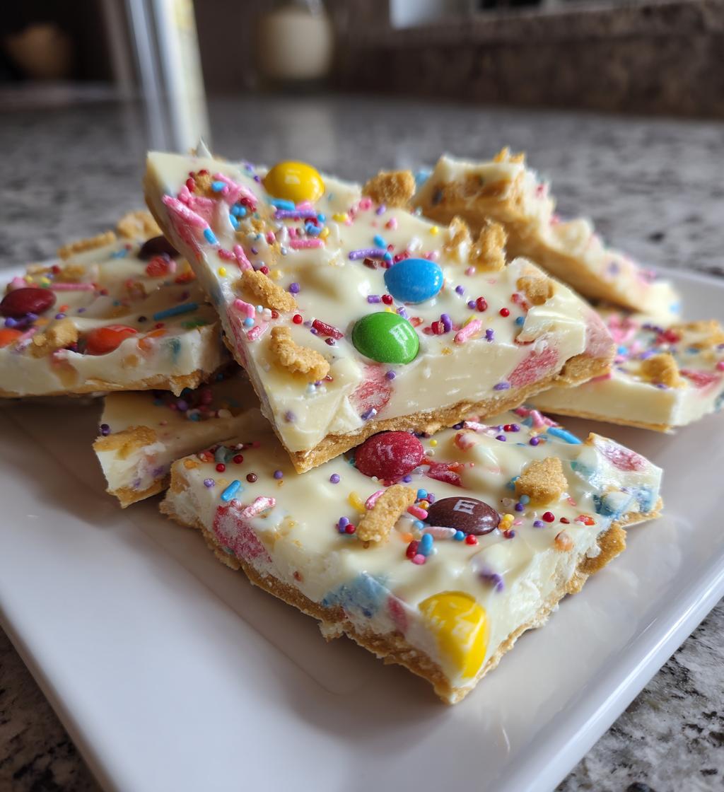 valentine m&m bark