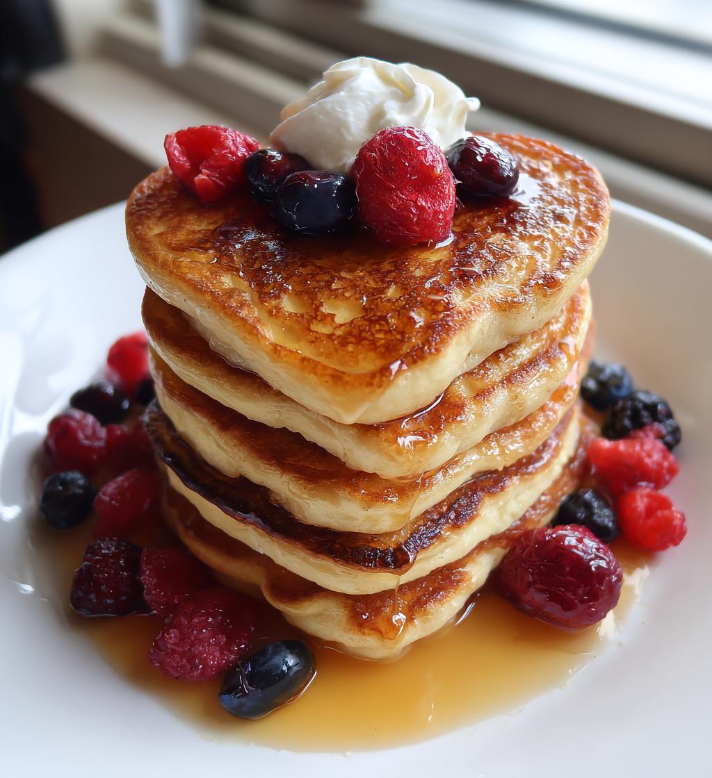 valentine pancakes