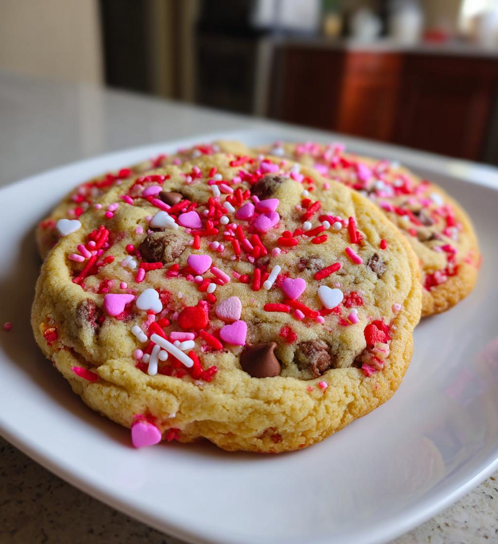 valentine pizza cookie
