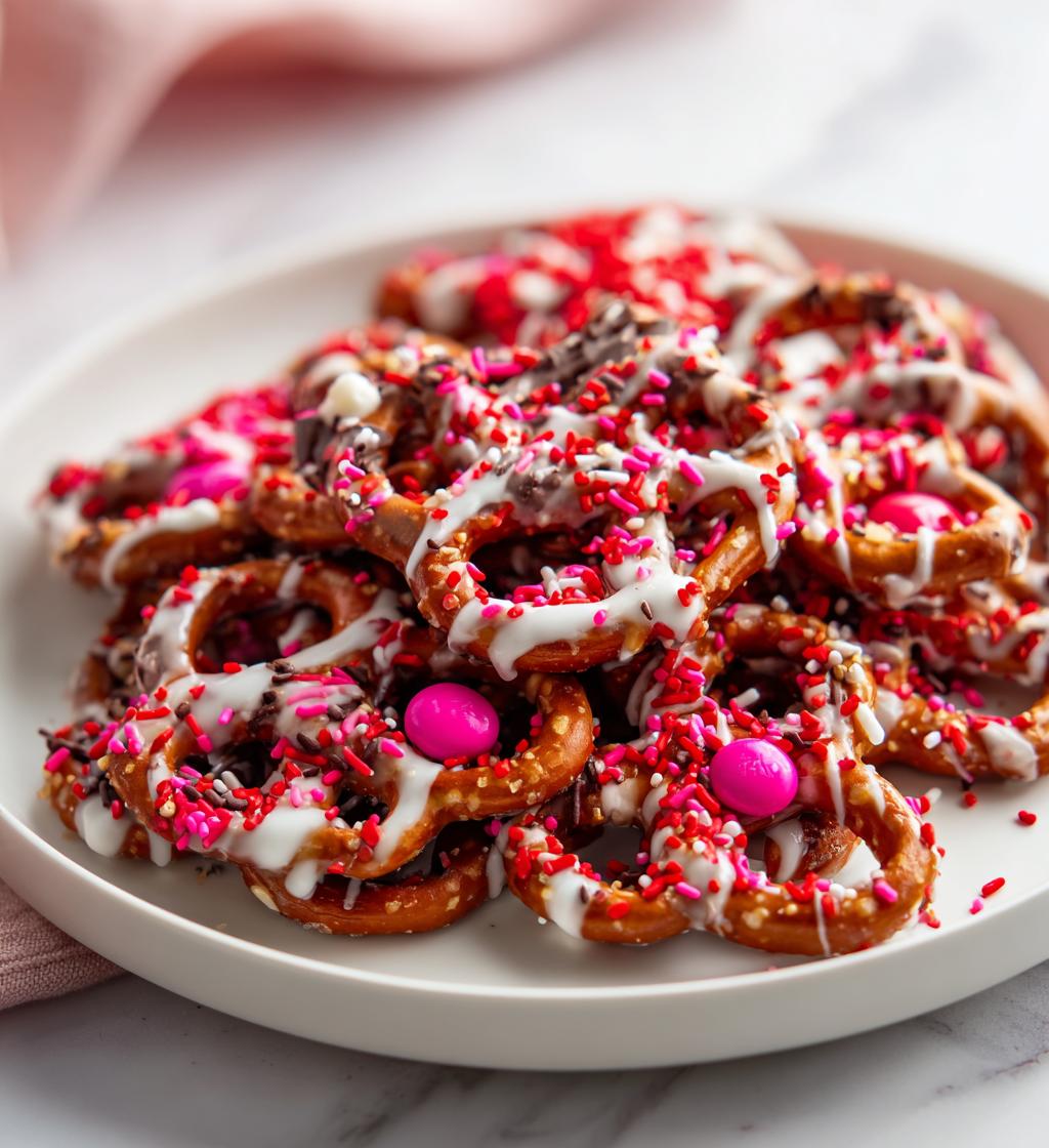 valentine pretzel treats