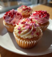 valentine themed cupcakes