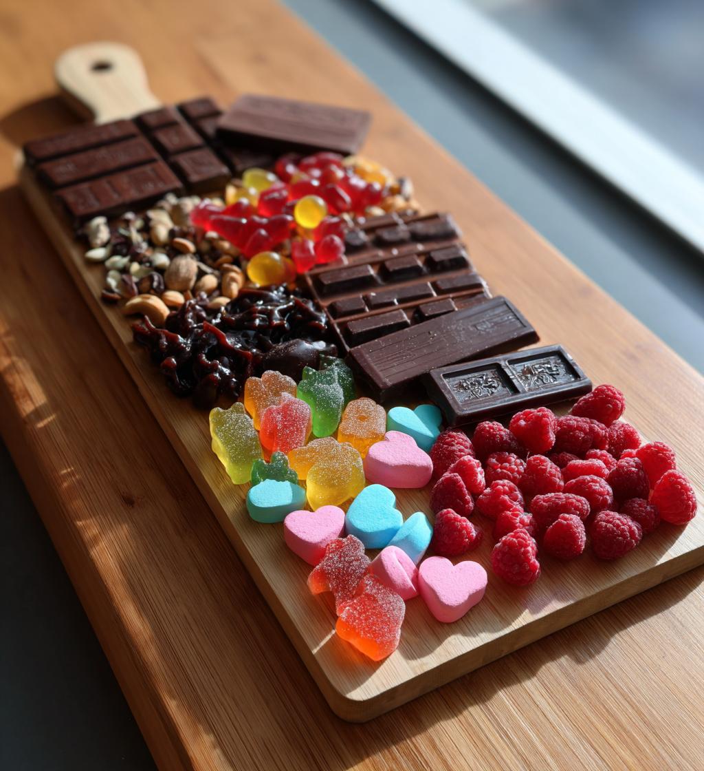 valentines candy board for him