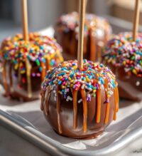 valentines caramel apples