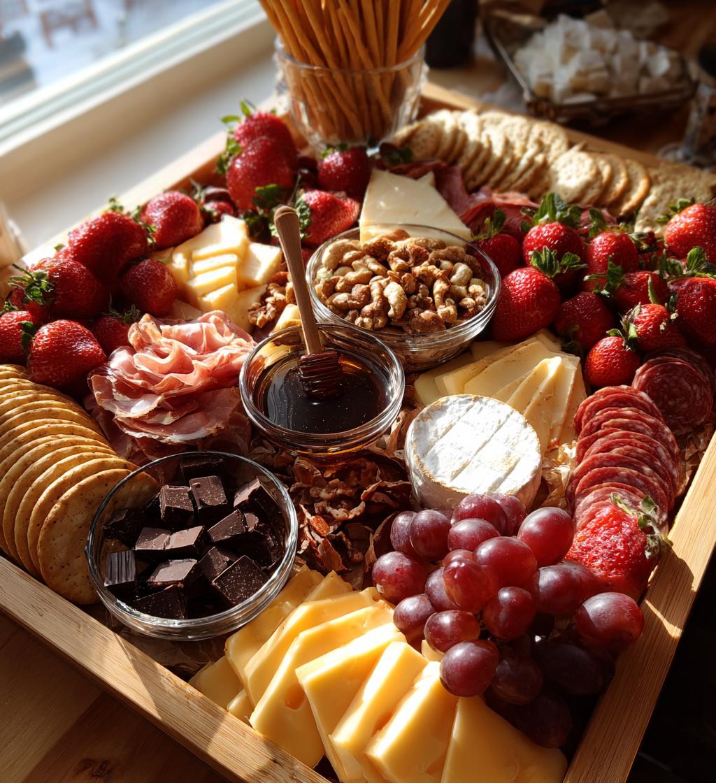 valentines charcuterie board
