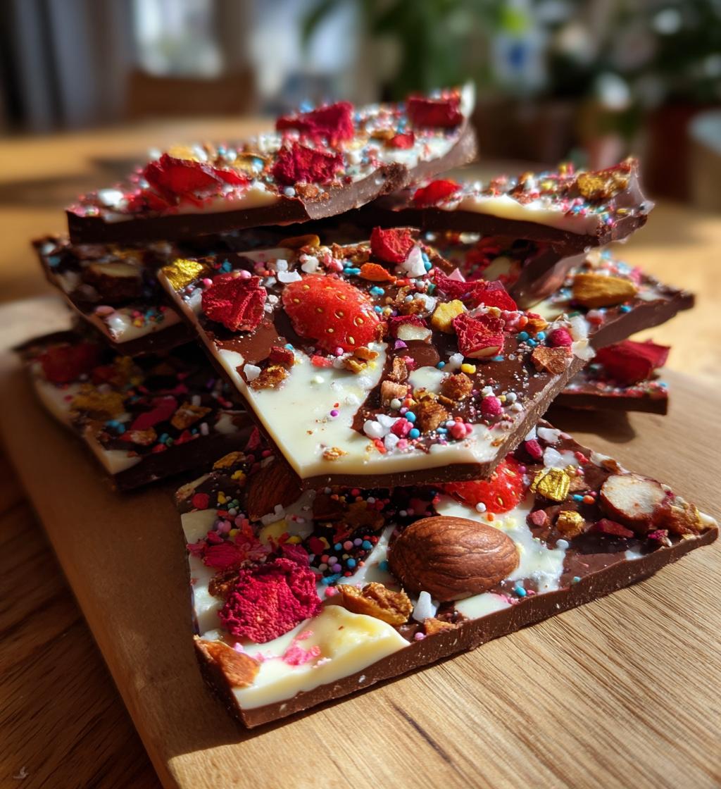 valentines chocolate bark
