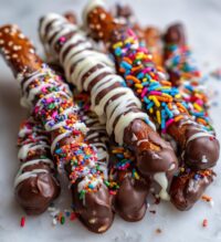 valentines chocolate pretzels