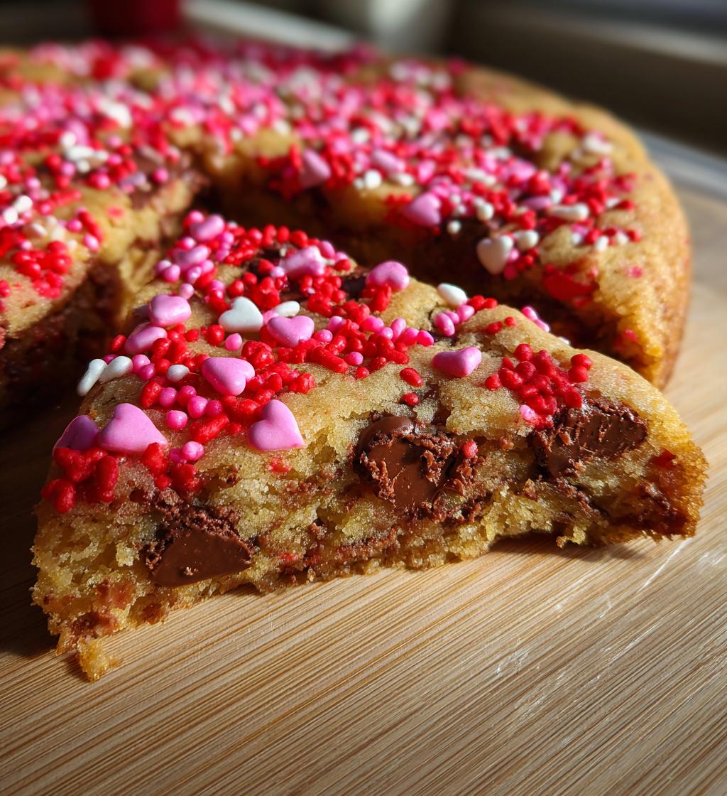 valentines cookie cake