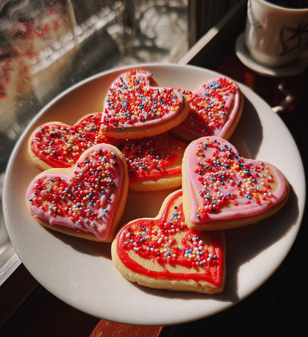 valentines cookies aesthetic