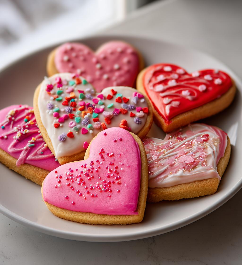 valentines cookies decorated ideas