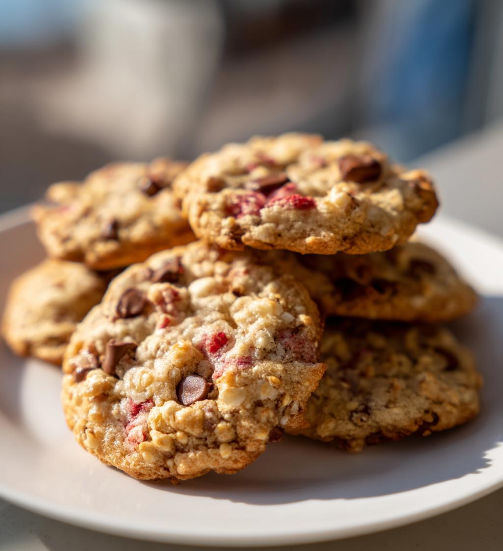 valentines crumble cookies