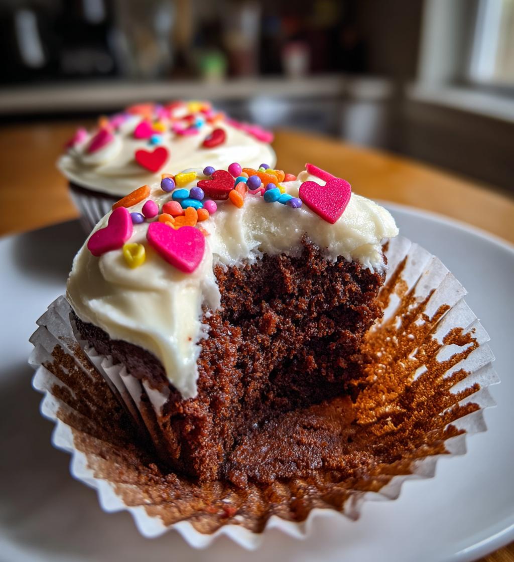 valentines cupcake