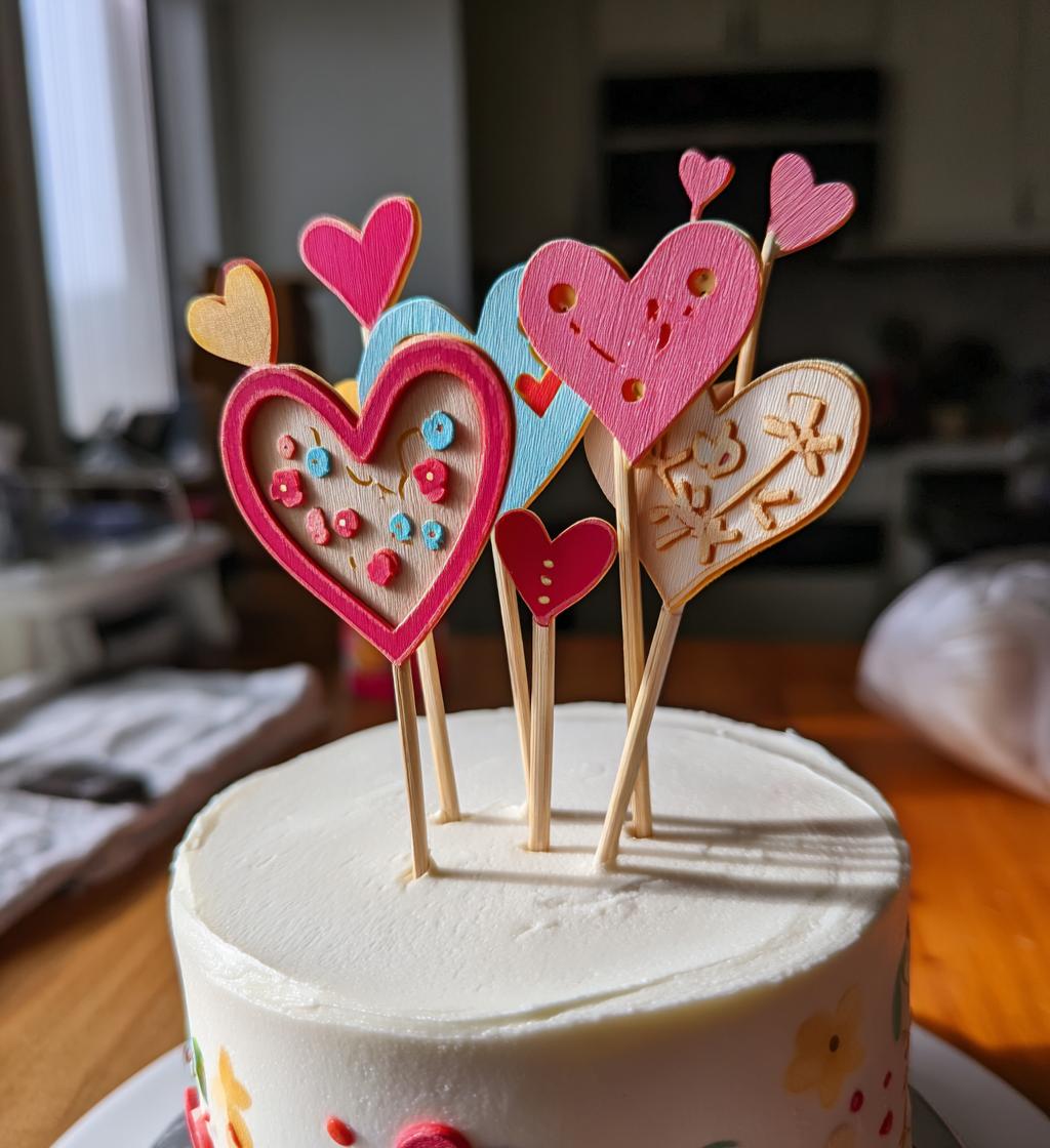 valentines day cake topper