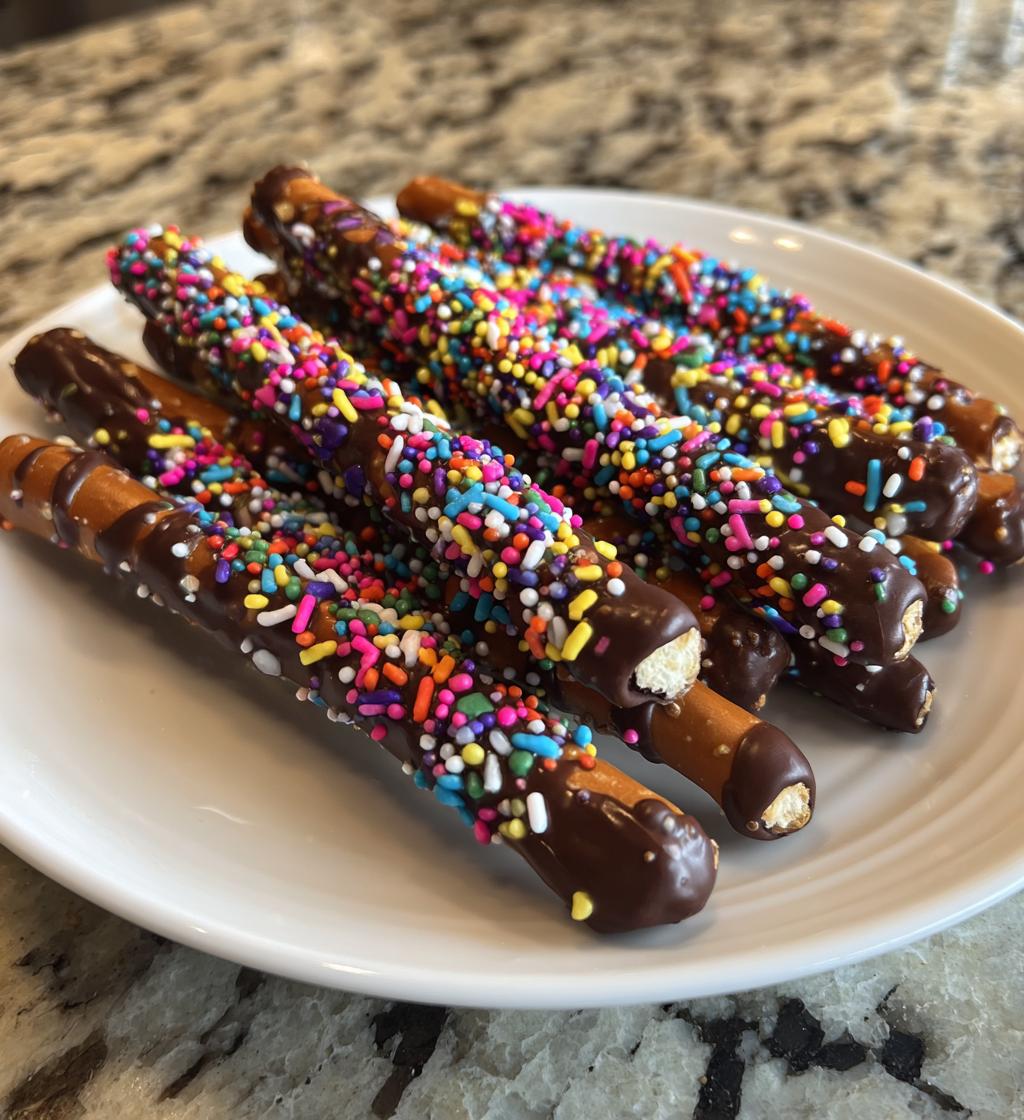 valentines day chocolate pretzels