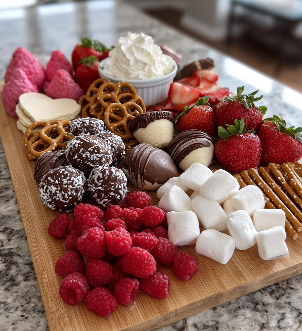 valentines day dessert charcuterie board