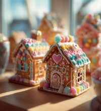 valentines day gingerbread houses