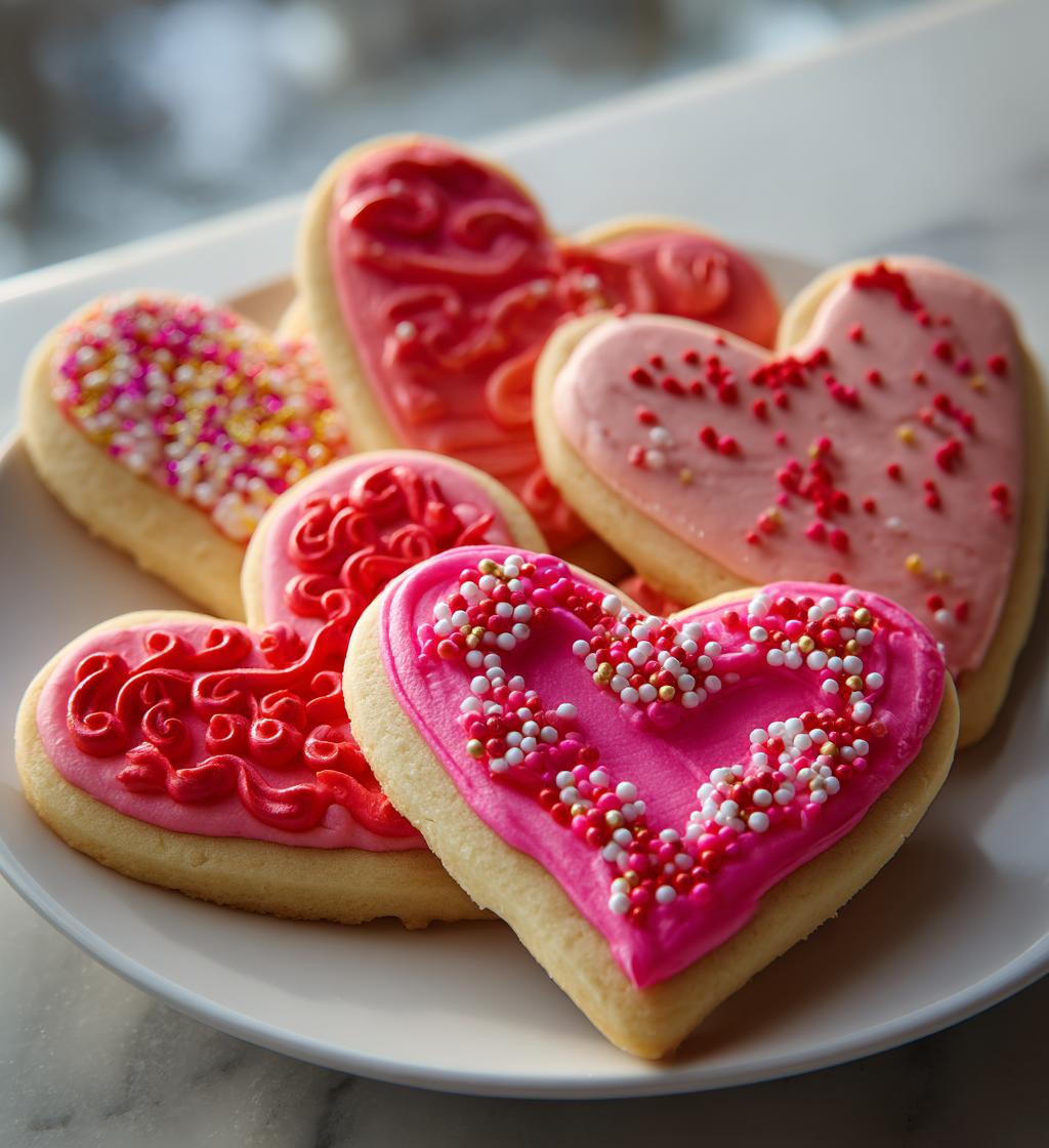 valentines day heart cookies