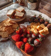 valentines day indoor picnic