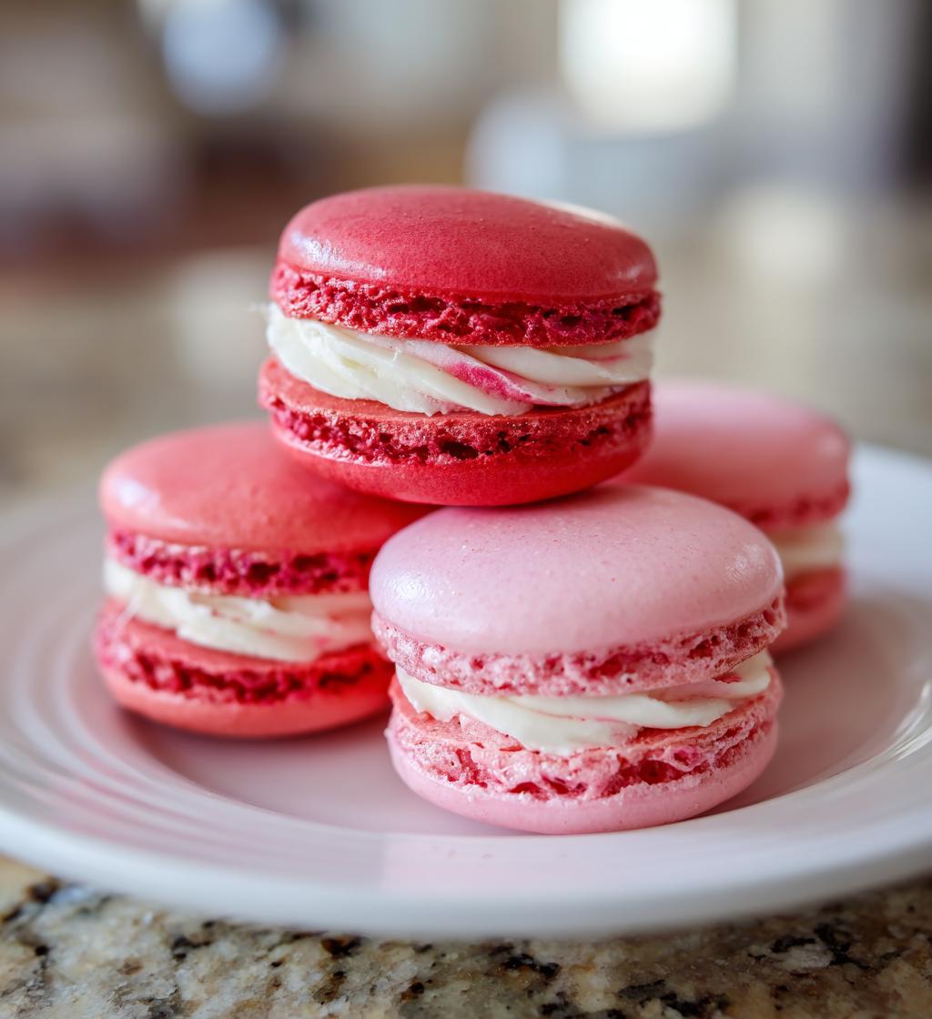 valentines day macarons