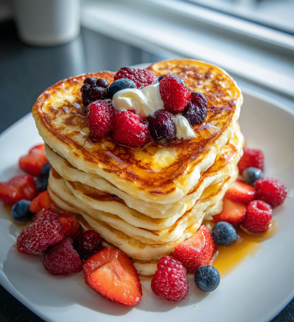 valentines day pancakes