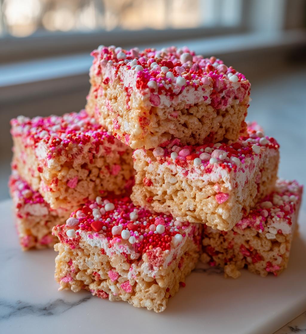 valentines day rice krispie treats